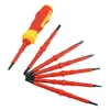 Schroevendraaier 8pc jeu d'embouts de tournevis de précision isolation magnétique amovible Destornillador électricien maison électrique outils de réparation spéciaux