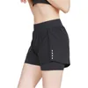 Herrshorts 2020 Spring Womens Running Shorts Running Tights With Fode Short Women's Gym Cool Woman Sports Short Fitness Ladies Sportwear Z0503