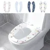Toiletstoelhoezen bedekken universeel wasbare herbruikbare close stool wc mat sticker bidet accessoires