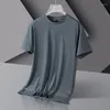 Men's T Shirts Men Summer 2023 Round Neck Short Sleeved Quick Dry Outdoor Sports Ice Silk Tops Tees For Male Clothes