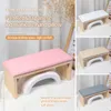 Hand Rests ANGNYA High Quality Solid Wood Nail Art Hand Pillow Manicure Table Hand Cushion Pillow Holder Arm Rests Support Nail Art Stand 230428