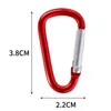 5 PCSCarabiners 20PCS Aluminum Carabiner Key Chain Clip Multi Colors Carabiner Camping Hiking Hook Safety Buckle Keychain Backpack Bottle Buckle P230420