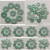 Charms Round Ssorted 18Mm Circle Donut Green Aventurine Natural Stone Crystal Pendants For Necklace Accessories Jewelry Making Drop Dhodc