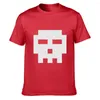 Men's T Shirts Scopilgrim Pixel Skull Shirt Short Sleeve Gift Slim Comfortable Summer Style Size Over S-5XL Original Knitted