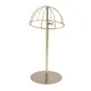 Wig Stand Vintage Design Gold Metal Hat Rackcapwig Holder Free Standing Display Stand 230428