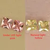 Beads Sale Yellow Pink Changes Color Square Shape Princess Cut Gems Lab Created Alexandrite Nano Sital Stone Loose For Jewelry