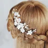 Snelstone haaraccessoire keramische bloem faux parels glanzende haarkam handgemaakte sieraden geschenken voor meisjes vrouwen ornamenten