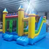 4x4.5m kundengebundene PVC-Trampoline-aufblasbares trockenes Rutschen-springendes Bett Mutil-Farbprinzessin Children Bouncy Castle mit Rutsche umfassen gebläsefreies Schiff