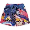 Men's Shorts Anime Blue Lock Gym Shorts Summer Bodybuilding Jogging Fitness Running Short Pant Brand Fashion Training Casual Shorts J230503