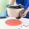 Table Mats 14cm/17cm Soft Non-Stick Round Microwave Mat Fryer Pad Resistant Silicone Baking Induction Cooker Mate Pastry Tray