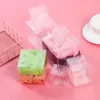 Hediye Sargısı 10 PCS Şeffaf Kare Çanta Düğün Partisi Etkinlik Mevcut Cep Plastik Şeker Kutuları Kurabiye Çikolata Keseleri