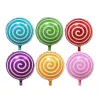 18 inch Balloon Market Lollipop Decorative Balloon 50 Pieces/Lot Aluminium Foil Kids Toy Balloons Birthday Party Decorations