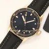 GF 5000 FIFTY FATHOMS Luxury Men's Watch 43.6mm Cal.1315 Mechanical movement, black ceramic, titanium case, 3C super luminous black one