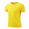 Męskie tshirty szybkie okrągłe szyi sportowe koszulki gimnastyczne