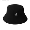 Szerokie brzegowe czapki 2022 Nowa koreańska wersja Kangaroo Classic Hafdery Kangol Ręcznik Hat Fisherman Hat Flat-Top Hat Hat Fisherman Hats