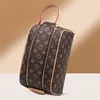 women travel makeup bag new designer high quality men wash bag cosmetic bags with dust bag 47551
