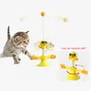 Cat Toys Turntable Pinwheel Tumbler Feather Teaser Ball Badminton Spring Toy Bite Resistant And Dog Pet Supplies