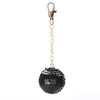 Porte-clés Glitter Ball Key Chain Pendant Bright Surface Material Round Alloy Couple