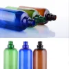 500ml Refillable Empty PET Plastic Pump Bottles Jars Containers for Makeup Cosmetic Bath Shower Toiletries Liquid Containers Leak Proof