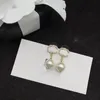 Clásico C Earing Carta Diseñador Moda CCity Stud Pendiente para dama Mujer Joyería de fiesta Pendientes de perlas de oro Compromiso de boda Mujer Regalo y6454