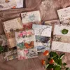 Notatniki 100pcsbook Floral Memo Pads Material Paper Junk Journal Scrapbooking Karty