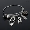 Braccialetti con ciondoli 50 Cinquanta Sfumature di Grigio Bracciale Maschera Misteriosa Manette per la Libertà Braccialetti Bijoux Braccialetti Regolabili Pulsera