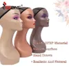 Wig Stand Realistic Mannequin Head For Wigs Female Mannequin Head With Long Neck Manikin Head Bust For Wig DisplayHatSunglassJewelry 230428