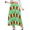 Rokken hippie vredessymbool chiffon rok thunder print Korean mode lang vrouwelijk schattig a-line aangepaste kledingcadeau