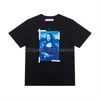 Топы 23SS Summer Mens Mens Womens Designer Firt Shoot Leake Tees Off Fash