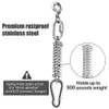 Toys Pet Dog Toys Stainless Steel Dog Spring Pole Toys Outdoor Strong Hanging Exercise Rope Pet Muscle Builder For Medium Large Dogs