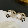 Designer lettre C boucle d'oreille mode CCity Stud boucle d'oreille pour dame femmes bijoux de fête boucles d'oreilles en or mariage fiançailles femme cadeau 54a3