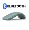 Souris Bluetooth silencieuse sans fil BT ArcTouch Mouse Portable Slim Wireless Foldable Low Noise Mouse Mini Computer Optical Mouse for Laptop Tablet Mac iPad