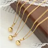 Pendant Necklaces Small Bell Necklace Collarbone Chain Stainless Steel Chocker Friends Party 2023 Jewelry Dropship Suppliers Dhgarden Dhwt7