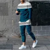 Ruides masculinos Spring Men's Sportswear 3D Impresso T-shirt Long S-Shirt Set Street Autumn Casual Duas peças Homem de camisa masculina de tamanho grande 230503