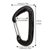 Cords Slings and Webbing 8 PCS Professional Carabiners D Shape 12 Kn Climbing Carabiner Hooks Outdoor Protective Hammocks Camping Buckle 230503