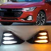 2st DRL för Chevrolet Monza RS 2019 2020 2021 2022 LED DAGIME RUNKTLIGHTER FOG LAMP GUL TURN SIGNAL LAMP