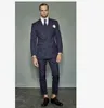 Mäns kostymer blazers herr randig 2-stycke kostym för bröllop groomsmen smala svansar anpassade brudgum bröllopskläder smokar mens kostymer slettensuit 230503