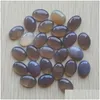 Stone Natural misto oval de base plana cabochon cistos de cistos soltos para brindes de colar de jóias acessórios Fazendo atacado dhajk