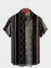 Men's Casual Shirts 2023 Men's Short Sleeve Check Social Luxury Hawaiian Designer Clothing Elegant Classic Fashion