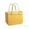 Borse portaoggetti Impermeabile Donna Eva Tote Large Shop Basket Washable Beach Sile Bogg Bag Purse Eco Jelly Candy Lady Handbags 563263 Dro Dhvxf