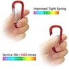 5 PCScarabiners 20 PCS Mini Carabiner Yay Klipsi Alüminyum Alaşım D Şekli Anahtarlık Snap Hook Tokası Açık Kamp Sırt Çantası Şişesi Günlük Kullanım P230420NICE