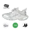 Triple S 3 Paris 3.0 Cinza Sapatos Casuais Amarelo Cinza Tênis de Moda Tess S. Gomma Mens Treinadores Black Glod Tamanho 3- Saco de poeira e sapatos Lace BXDW