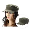 Szerokie brzaki kapelusze wojskowe armia Kadet Kadet Castro Men Summer Cap Women