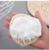 Sublimation Sisal Éponge De Bain Naturel Organique À La Main Planté À Base De Boule De Douche Exfoliante Crochet Gommage Peau Puff Corps Épurateur En Gros