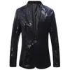 Herrenanzüge Herren Business Casual Stamping Blumendruck Slim Fashion Anzug Mantel / Hochwertige große männliche Blazer Jacke