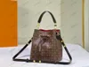 Designer Mini Bucket Bag Neonoe BB M46581 Dragsko För Dam Monogram Canvas Damier Läderväska Damer Lyx Croos body Neo Noe