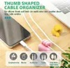 Pencil Cases 5 10 20Pcs Silicone Thumb Wall Hook Cable Management Wire Organizer Hooks Hanger Storage Holder For Kitchen Bathroom 230503