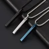 Pendant Necklaces Yoiumit Men's Fashion Tungsten Steel Geometric Personality Jewelry Literary Fan Street Cuban Chain Necklace For Men