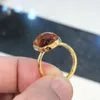 Cluster Rings CSJ Trendy Natural Amber 925 Sterling Silver 18K Yellow Gold Per le donne Uomo Birthday Party Jewelry Gift