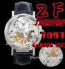 ZF 7097 Tradition Helautomatisk omvänd Jump Second Hand Luxury Men's Watch, 505 SR1 Mechanical Movement 40mmx11.65, Silver Gary